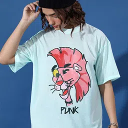 Tokyo Talkies Graphic Printed Drop-shoulder Sleeves Oversized T-shirt-image-87