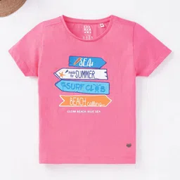 Ed-a-Mamma Girls Typography Printed Cotton T-shirt-picture-21