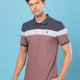 Technosport Colourblocked Polo Collar UPF50 Slim Fit Sports T-shirt-picture-23