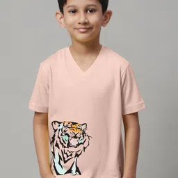 Friskers Boys Printed V-Neck Slim Fit T-shirt-picture-15