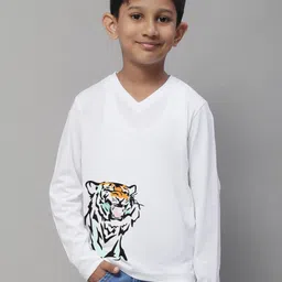 Friskers Boys Printed V-Neck Slim Fit T-shirt-picture-13