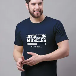 Friskers Typography Printed Slim Fit Cotton T-shirt-image-72