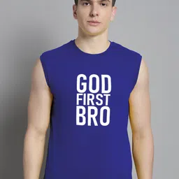 FBAR Typography Printed Pure Cotton Slim Fit T-shirt-image-31