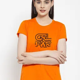 Friskers Women Typography Printed Applique Slim Fit T-shirt-image-53