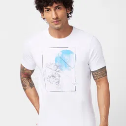 SPYKAR Graphic Printed Slim Fit Cotton T-Shirt-picture-17