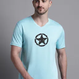 Friskers Graphic Printed V-Neck Slim Fit Sports T-shirt-image-58