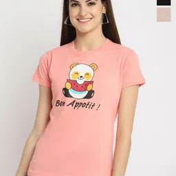 Fabflee Pack Of 3 Printed Cotton T-shirt-picture-15