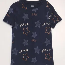 KIABI Boys Floral Printed V-Neck T-shirt-picture-17