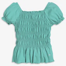 Ed-a-Mamma Girls Striped V-Neck Bio Finish Pockets T-shirt-image-84