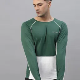 JUMP USA Colourblocked Raglan Sleeve Rapid-Dry Sports T-shirt-image-74