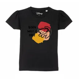 Disney by Wear Your Mind Girls Black Lion King Printed Puff Sleeves T-shirt-picture-48