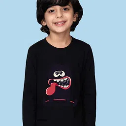 NUSYL Boys Graphic Printed Cotton T-shirt-image-98