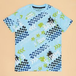 Pantaloons Junior Boys Printed Round Neck Cotton Tshirt-picture-13