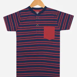 Dollar Champion Kidswear Boys Striped Pockets T-shirt image 1