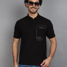 V-Mart Typography Henley Neck T-shirt-picture-28