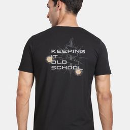 t-base Typography Printed Relaxed Fit T-shirt-picture-2