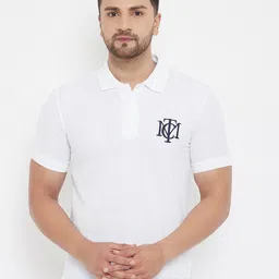 THE MILLION CLUB Men White V-Neck Pockets T-shirt-picture-25