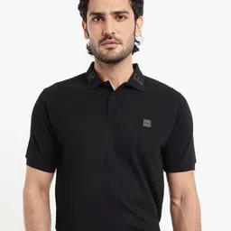 RARE RABBIT Polo Men Embroidered Solid Polo Collar T-shirt-picture-50