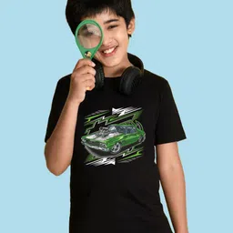NUSYL Boys Graphic Printed Round Neck T-shirt-picture-19