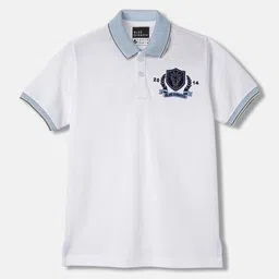 Blue Giraffe Boys Polo Collar Short Sleeves Cotton T-shirt-picture-16