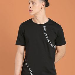 Flying Machine Typography Printed Cotton T-shirt-picture-28