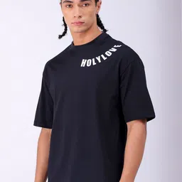 The Indian Garage Co Men Printed V-Neck Tropical Pockets Boxy T-shirt-picture-26