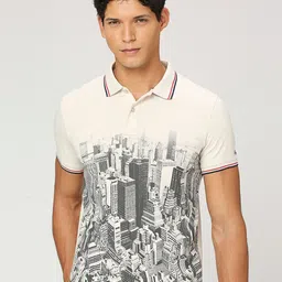 Pepe Jeans Graphic Printed Polo Collar T-shirt image 5