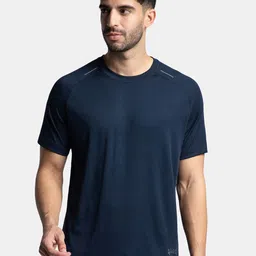Jockey Lightweight Microfiber Solid T-Shirt with Breathable Mesh-MV16-picture-18