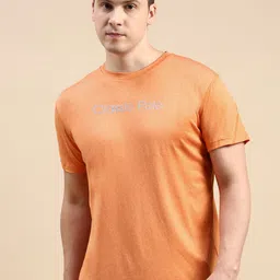 Classic Polo Typography Printed Round Neck Antimicrobial Slim Fit T-shirt-image-73