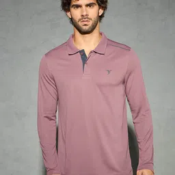 Technosport Men Solid Polo Collar Antimicrobial Slim Fit Sport T-shirt-picture-57