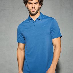Technosport Men Polo Collar Antimicrobial Slim Fit T-shirt-picture-47