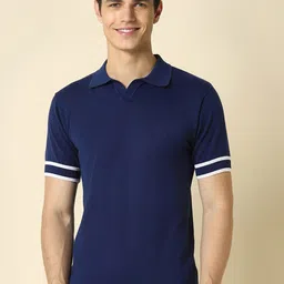 Allen Solly Polo Collar Pure Cotton T-shirt-picture-34