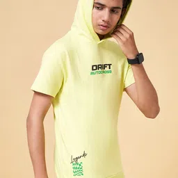 Coolsters by Pantaloons Boys Typography Printed Hooded Cotton T-Shirt image 1