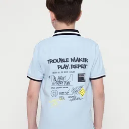 Octave Boys Typography Printed Polo Collar T-shirt-picture-43