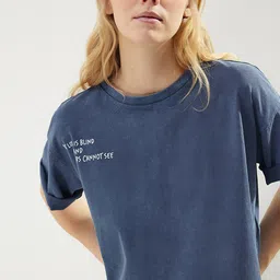 Trendyol Round Neck Cotton T-shirt-picture-30