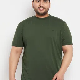 Adobe Plus Size Half Sleeve Round Neck Cotton T-shirt-image-3