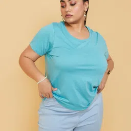 max Plus Size Round Neck Short Sleeves T-shirt-picture-45