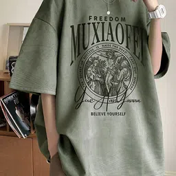 StyleCast x Revolte Men Graphic Printed Round NeckOversized T-shirt-picture-19