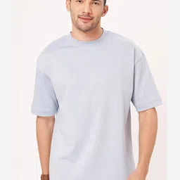 ZU Drop-Shoulder Sleeves Oversized Cotton T-shirt image 1