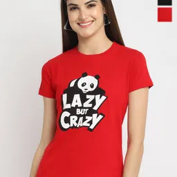 Fabflee Pack Of 3 Printed Round Neck Cotton Regular T-shirt-picture-12