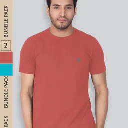 LUX NITRO Pack Of 2 Round Neck Anti Odour T-Shirt image 1