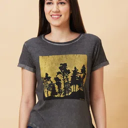 Being Human Graphic Printed Round Neck Short Sleeves T-shirt-image-64