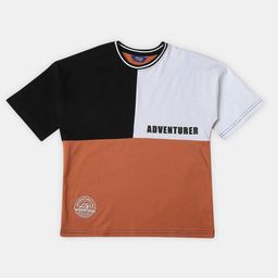 R&B Boys Colourblocked Cotton Regular Fit T-shirt-picture-34
