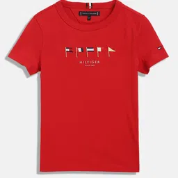 Tommy Hilfiger Boys Graphic Printed Round Neck Cotton T-shirt-picture-24