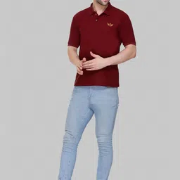 FLOSBERRY Stylish Men Embroidered Polo Collar T-shirt-picture-24