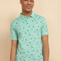Allen Solly Printed Polo Collar Cotton Casual T-shirt-picture-43