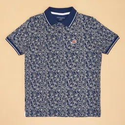 Pantaloons Junior Boys Printed PoloCollar Cotton Tshirt-picture-12