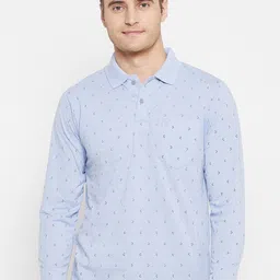 Camey  Printed Polo Collar Long Sleeves Cotton T-shirt-picture-22