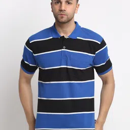 HARBOR N BAY Striped Cotton Polo Collar T-shirt-picture-31