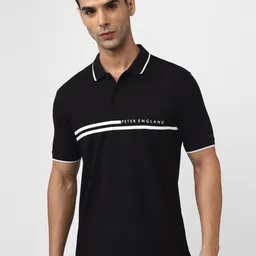 Peter England Casuals Striped Polo Collar T-shirt-picture-26